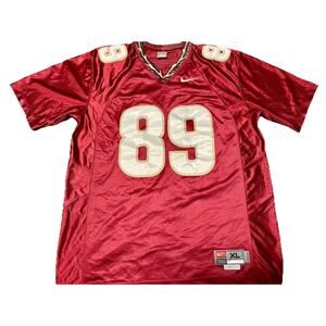 FLORIDA STATE SEMINOLES 89 Men Garnet Sewn Football Jersey XL Length +2 Nike
